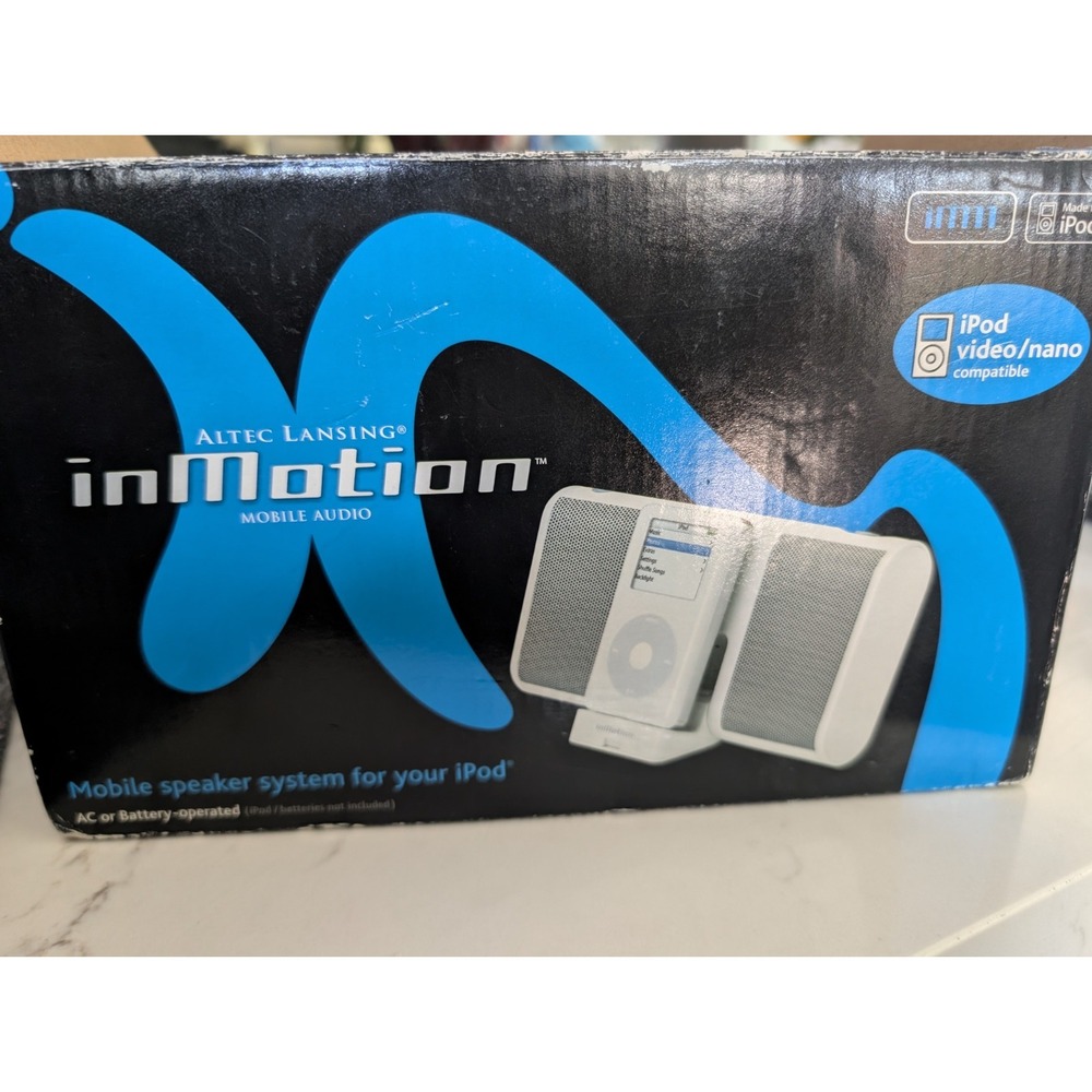 Vintage Altec Lansing inMotion iM11 iPod 30-Pin Speaker Dock Tested Works in Box